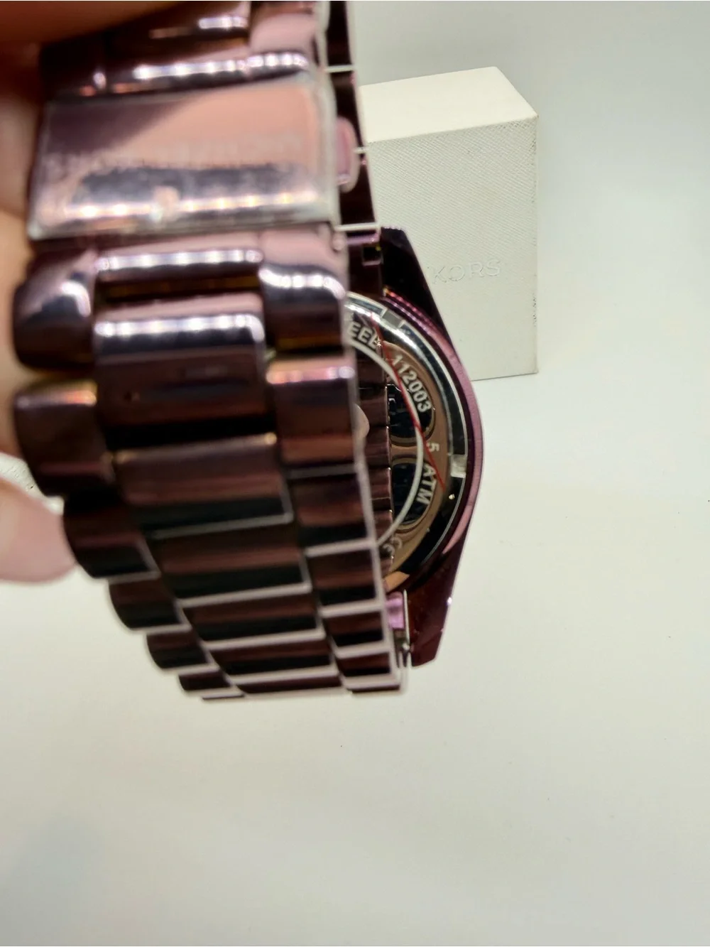 Michael Kors MK6721 Bradshaw Purple Chronograph Watch Box Extra Links